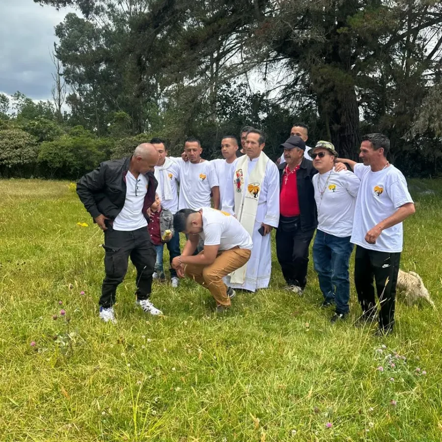 Retiro padre con los acogidos